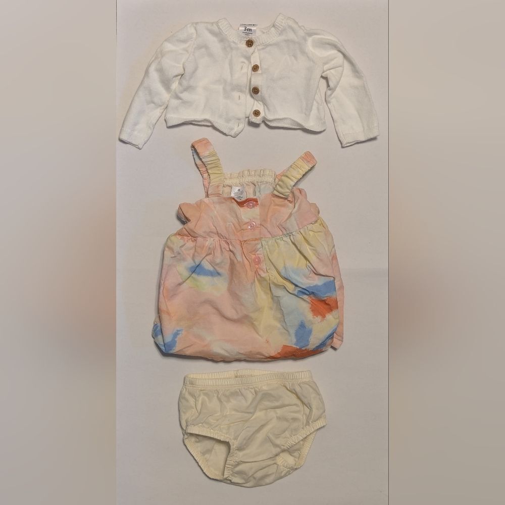 Carter's Pastel Easter Dress Set with Cardigan
